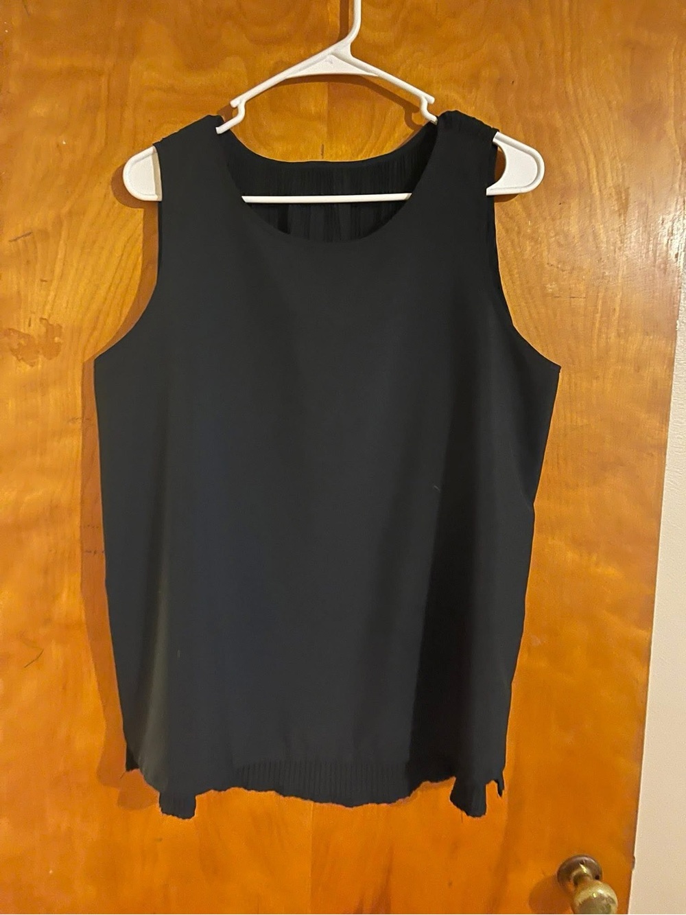 Classic Black Sleeveless Women's Top